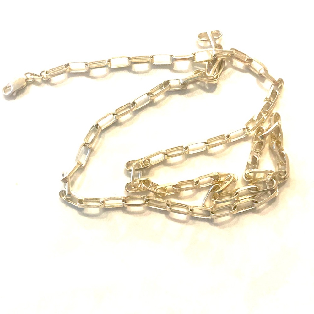 Elegant Sterling Silver 25” Chain Necklace